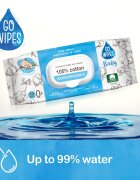 GoWipes Baby 100% Cotton Biodegradable servetele delicate pentru copii pentru piele sensibila 0+ 50 buc