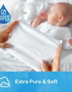 GoWipes Baby 100% Cotton Biodegradable servetele delicate pentru copii pentru piele sensibila 0+ 50 buc