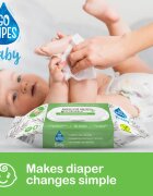 GoWipes Baby Natural Fibers servetele delicate pentru copii pentru piele sensibila 0+ 50 buc