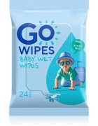 GoWipes Baby Wet Wipes servetele delicate pentru copii pentru piele foarte sensibila sau cu dermatita atopica 24 buc