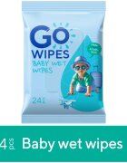 GoWipes Baby Wet Wipes servetele delicate pentru copii pentru piele foarte sensibila sau cu dermatita atopica 24 buc