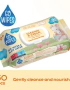 GoWipes Cleanse & Cream Sweet Almond Milk servetele delicate pentru copii pentru piele sensibila aloe vera 0+ 50 buc