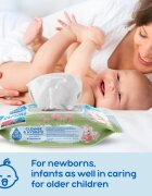 GoWipes Cleanse & Hydrate servetele delicate pentru copii pentru piele sensibila aloe vera 0+ 50 buc