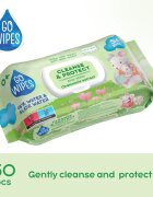 GoWipes Cleanse & Protect Chamomile extract servetele delicate pentru copii cu aloe vera 50 buc