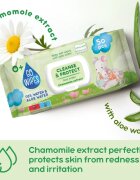 GoWipes Cleanse & Protect Chamomile extract servetele delicate pentru copii cu aloe vera 50 buc