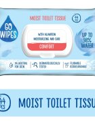 GoWipes Comfort hârtie igienică umedă pentru piele sensibila 44 buc