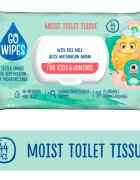 GoWipes For Kids & Juniors hârtie igienică umedă pentru piele sensibila pentru copii 44 buc
