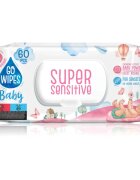GoWipes Super Sensitive Șervețele umede pentru copii pentru piele sensibila 0+ 60 buc