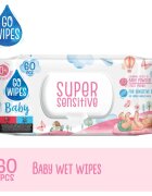 GoWipes Super Sensitive Șervețele umede pentru copii pentru piele sensibila 0+ 60 buc