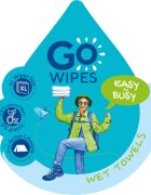 GoWipes Wet Towels prosoape umede cu efect revigorant 26x20 cm 15 buc