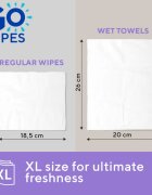 GoWipes Wet Towels prosoape umede cu efect revigorant 26x20 cm 15 buc
