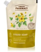 Green Pharmacy Celandine & Linden Săpun lichid pentru mâini rezervă 460 ml