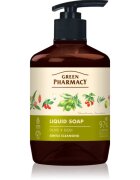 Green Pharmacy Olive & Goji Berry Liquid Soap Săpun lichid pentru mâini cu pompa 460 ml