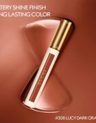 Gucci Glow Oil-In-Water Tint Liquid Lipstick ruj lichid hidratant și lucios culoare 308 Lucy Dark Orange 6.5 ml