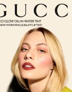 Gucci Glow Oil-In-Water Tint Liquid Lipstick ruj lichid hidratant și lucios culoare 308 Lucy Dark Orange 6.5 ml