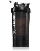 GymBeam Blend Bottle shaker pentru sport + rezervor culoare Black White 1 buc
