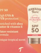 Hawaiian Tropic Glowing Protection Sunscreen Lotion lotiune pentru bronzat SPF 50 170 ml