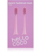 Hello Coco Electric Toothbrush Heads Pink capete de schimb pentru periuta de dinti 2 buc