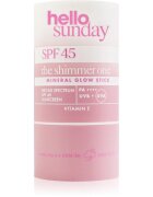 hello sunday the shimmer one mineral glow stick baton de protecție minerală pe zonele sensibile SPF 45 20 g