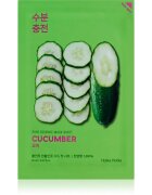 Holika Holika Pure Essence Cucumber masca de celule cu efect calmant pentru piele sensibila cu tendinte de inrosire 23 ml