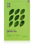 Holika Holika Pure Essence Green Tea mască textilă de îngrijire pentru piele sensibila si inrosita 23 ml