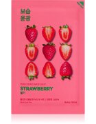Holika Holika Pure Essence Strawberry mască textilă iluminatoare pentru uniformizarea culorii pielii 23 ml