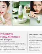 House of Hur Phyto Brew Matcha Ampoule ser calmant și hidratant pentru o piele mai luminoasa 50 ml