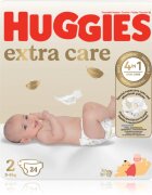 Huggies Extra Care Size 2 scutece de unică folosință 3-6 kg 24 buc