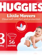 Huggies Little Movers Ultra Comfort scutece de unică folosință Jumbo 4 - 9 kg 56 kg