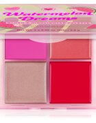 I Heart Revolution Watermelon Dreams Blush & Highlighter Quad paletă cu iluminatoare și farduri de obraz 4x2.8 g