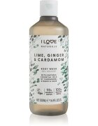 I Love Naturals Lime Ginger & Cardamom gel de duș 500 ml