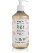I Love Naturals Rose & Argan Săpun lichid pentru mâini 500 ml