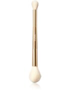 ICONIC London Highlight & Blush Brush pensulă cu două capete pentru fard de obraz și contur 1 buc