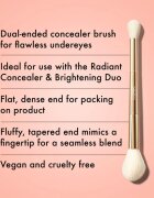 ICONIC London Highlight & Blush Brush pensulă cu două capete pentru fard de obraz și contur 1 buc