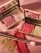 ICONIC London Highlight & Blush Brush pensulă cu două capete pentru fard de obraz și contur 1 buc