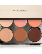 ICONIC London Multi-Use Cream Blush Bronze and Highlight Palette paleta pentru fata multifunctionala faciale 6x3.2 g