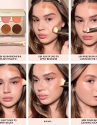 ICONIC London Multi-Use Cream Blush Bronze and Highlight Palette paleta pentru fata multifunctionala faciale 6x3.2 g