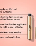ICONIC London Triple Threat Mascara pentru volum si lungire culoare Brown 9 ml
