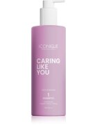 ICONIQUE Professional CARING LIKE YOU Deep Hydration sampon hidratant pentru păr uscat și deteriorat 500 ml