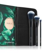 INIKA Organic Brush Case With Brushes set de pensule cu husă 1 buc