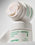 innisfree Green Tea Seed Hyaluronic Cream crema de fata hidratanta cu efect calmant 50 ml