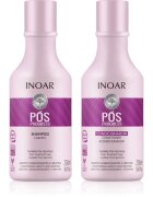 INOAR Pos Progress set pentru păr după îndreptarea cu cheratină și nano-plastie 2x250 ml