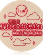 J.Cat Beauty 2 In 1 Piece Of Cake blush pentru iluminare culoare Perfect Pear 12.1 g