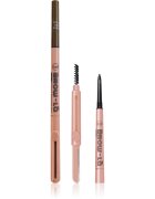 J.Cat Beauty Brow-LA creion pentru sprancene cu pensula culoare 104 Rich Brown 0.08 g