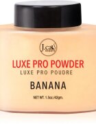 J.Cat Beauty Luxe Pro pudră liberă pentru fixare cu efect matifiant culoare 101 Banana 42 g