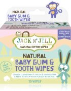 Jack N’ Jill Natural Șervețele umede pentru a proteja dintii si gingiile 25 buc