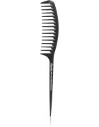 Janeke Carbon Fibre Fashion Comb with a long tail and wavy frame pieptene de păr 215 x 3 cm 1 buc