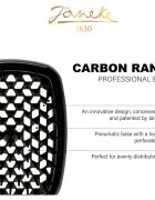 Janeke Carbon Fibre Pneumatic Brush perie de par 22 cm 1 buc