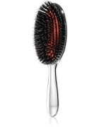 Janeke Chromium Line Air-Cushioned Brush with Bristles and Nylon Reinforcement perie ovală pentru păr 22 x 7 cm 1 buc