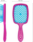 Janeke Superbrush perie par tip paleta pentru păr 1 buc